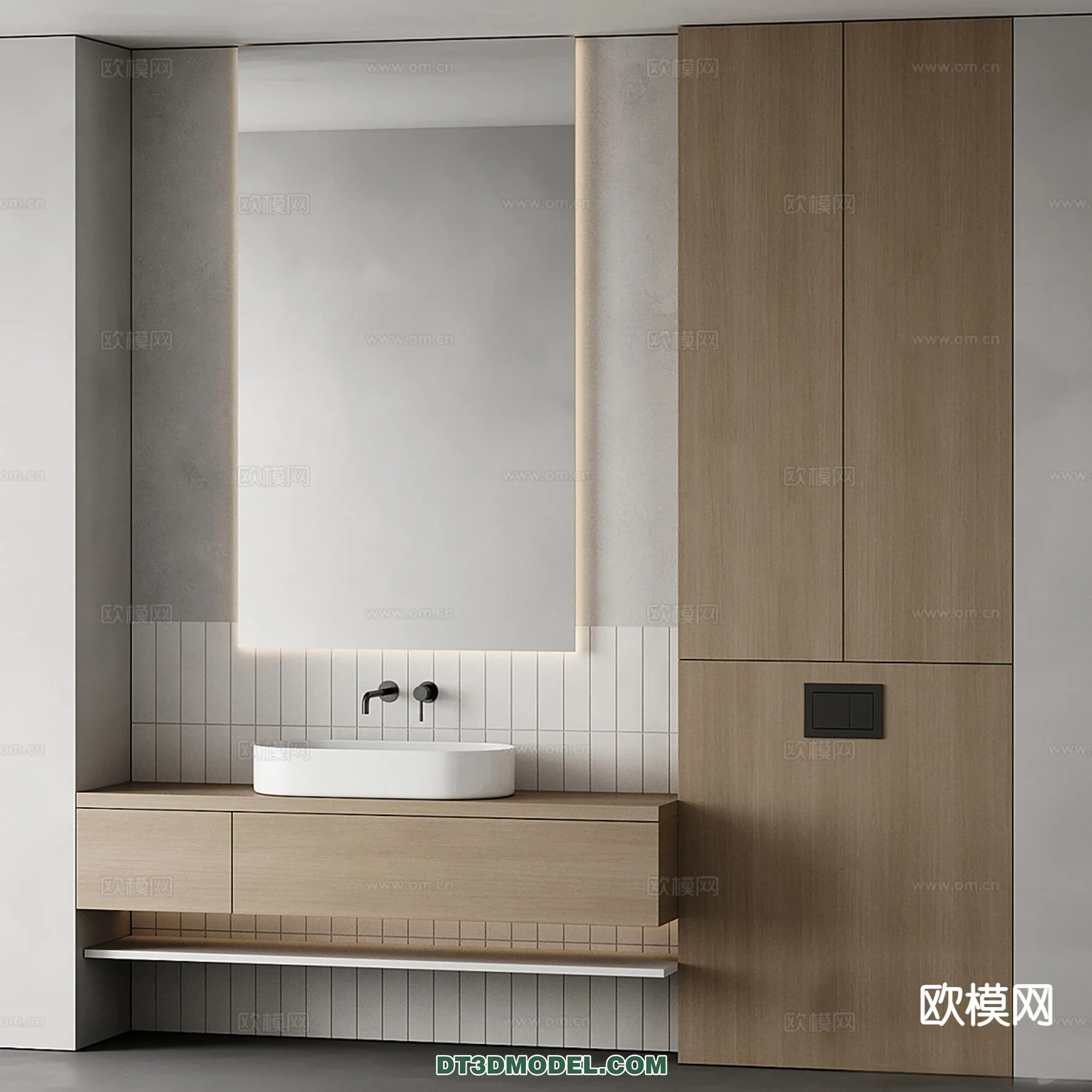 Cabinet 3D Models for Bathroom - Furniture Design - 100