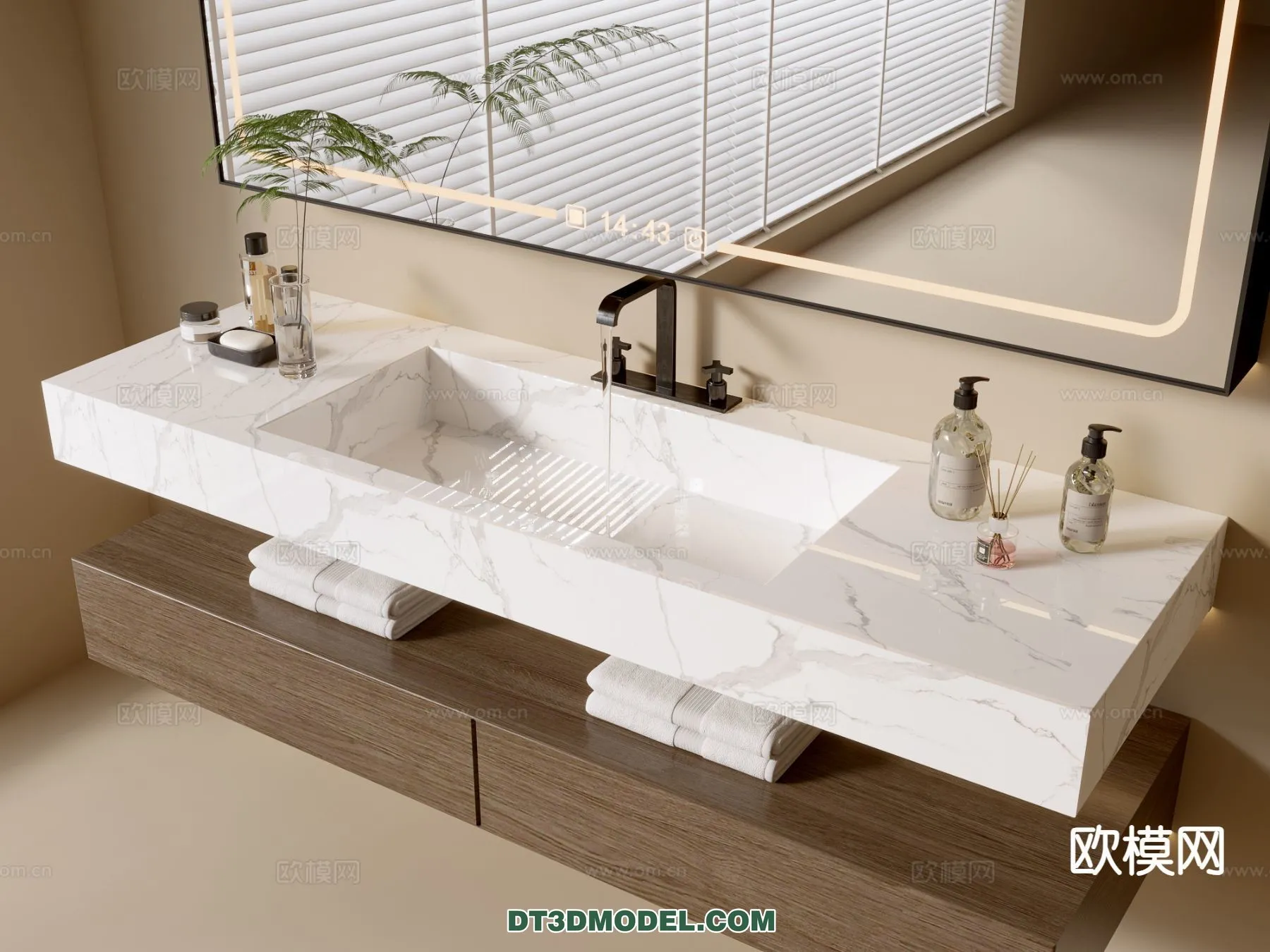 Cabinet 3D Models for Bathroom - Furniture Design - 101
