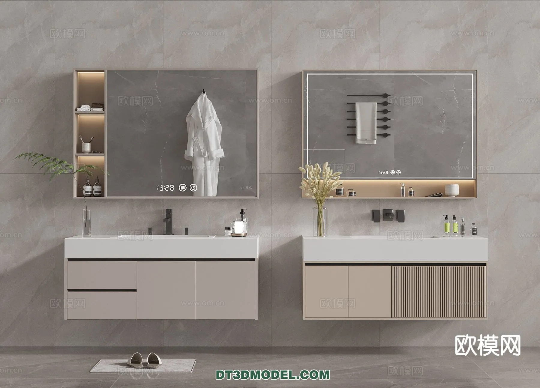 Cabinet 3D Models for Bathroom - Furniture Design - 103