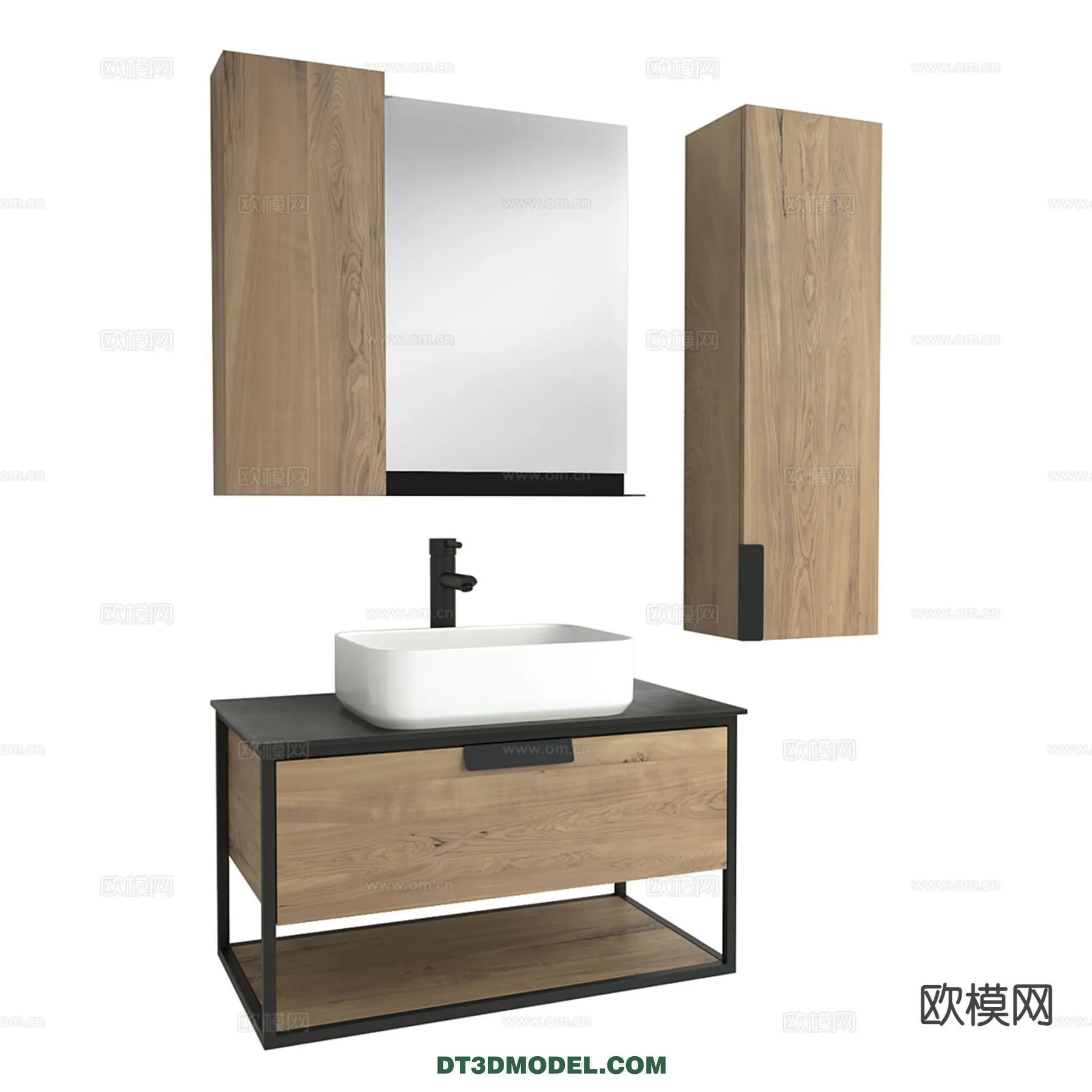 Cabinet 3D Models for Bathroom - Furniture Design - 108