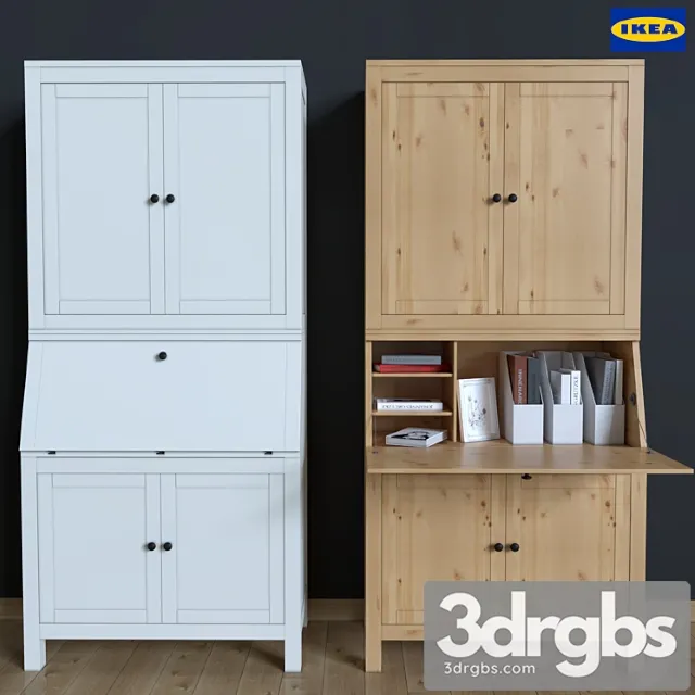 Cabinet Bureau Ikea Hemnes 3D Model Free