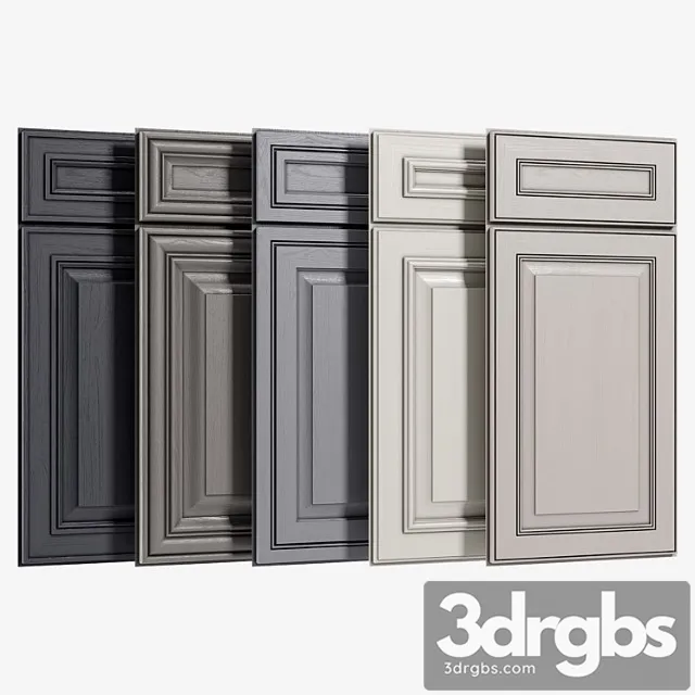Cabinet doors set 1 3D Model Free