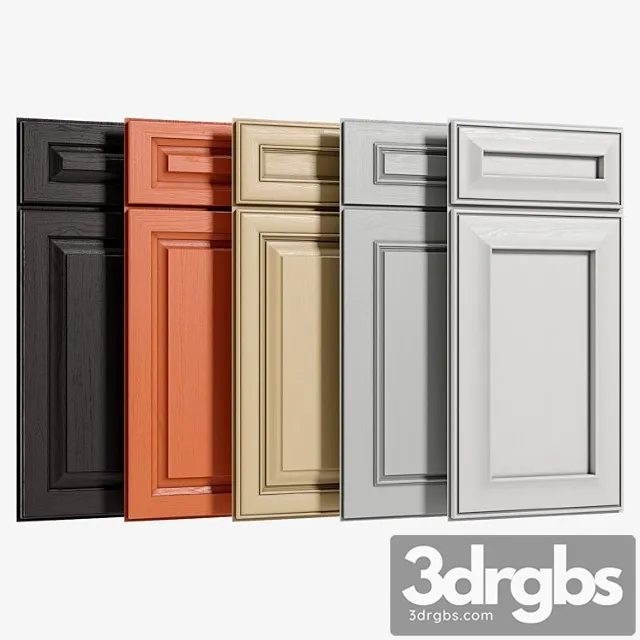 Cabinet doors set 2 3D Model Free