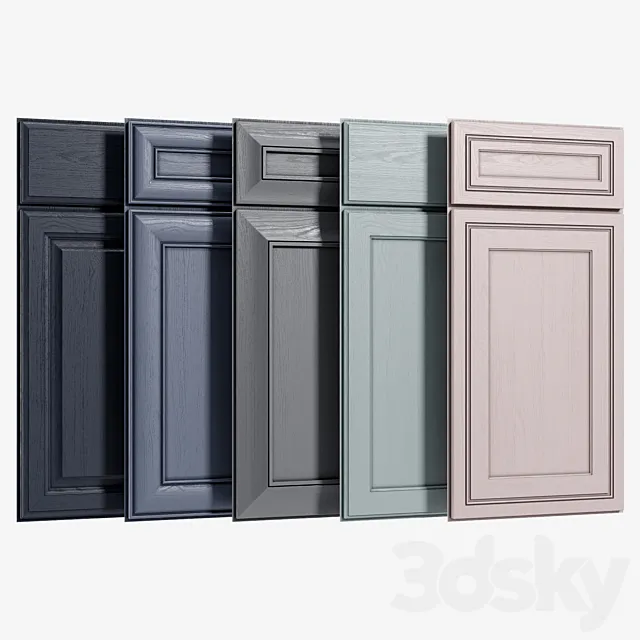 Cabinet Doors Set 3 3DModel
