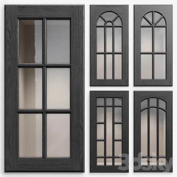 Cabinet Doors Set 4 3D Model