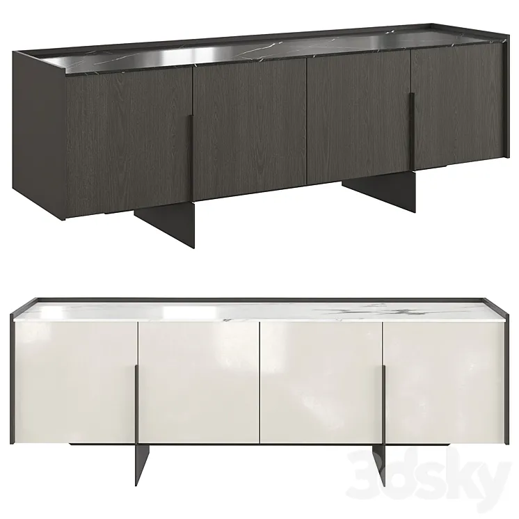 Cabinet for living room Katana 3D Model Free