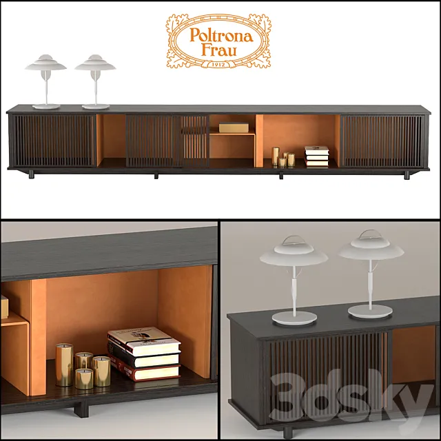 Cabinet for TV Poltrona Frau Lloyd 3DModel