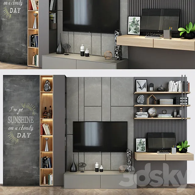 Cabinet Furniture 0136 3D Model