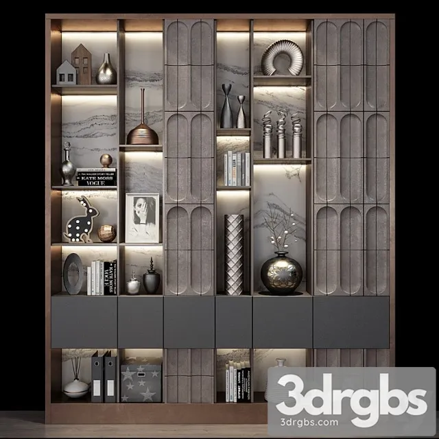 Cabinet furniture 0297 2 3D Model Free