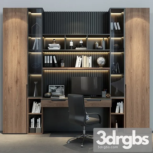 Cabinet furniture 088 2 3D Model Free