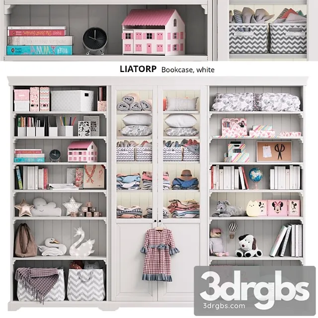 cabinet liatorp ikea 3D Model Free