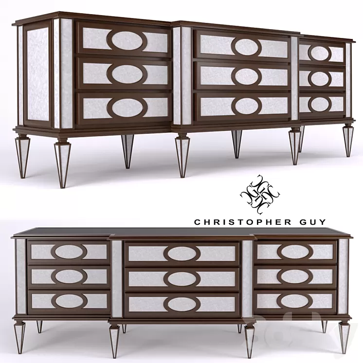 Cabinet Montmartre Christopher Guy 3D Model