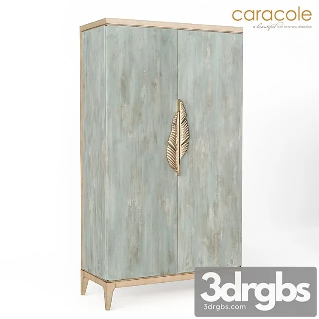 Cabinet watercolours caracole 3D Model Free
