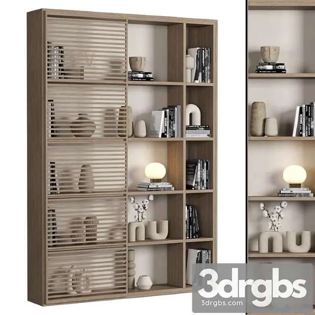 Cabinet With Shelves 041 3D Model Free