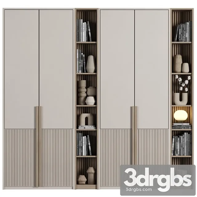 Cabinet With Shelves 050 3D Model Free