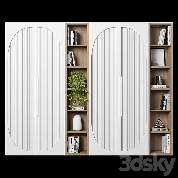 Cabinet with shelves 11 3D Model