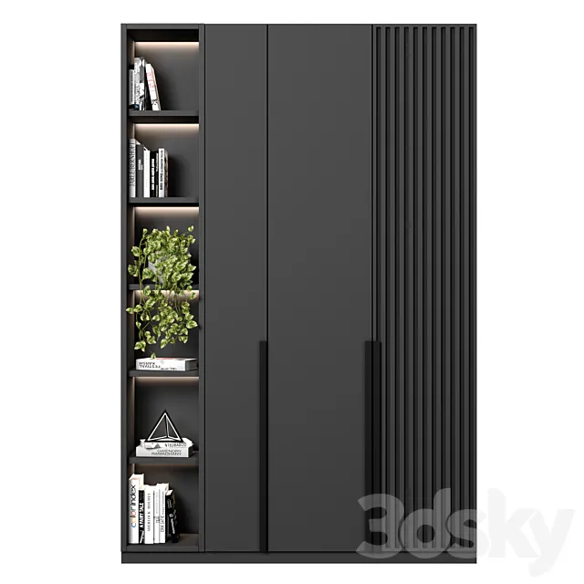 Cabinet with shelves 12 3DModel