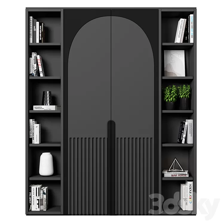 Cabinet with shelves 17 3D Model Free