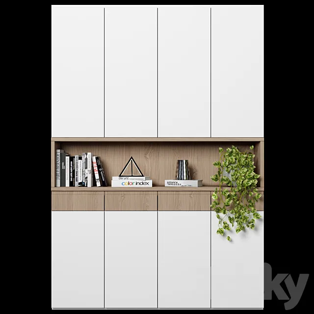 Cabinet with shelves 63 3D Model
