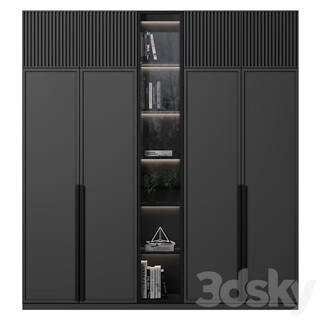 Cabinet with shelves 67 3D Model