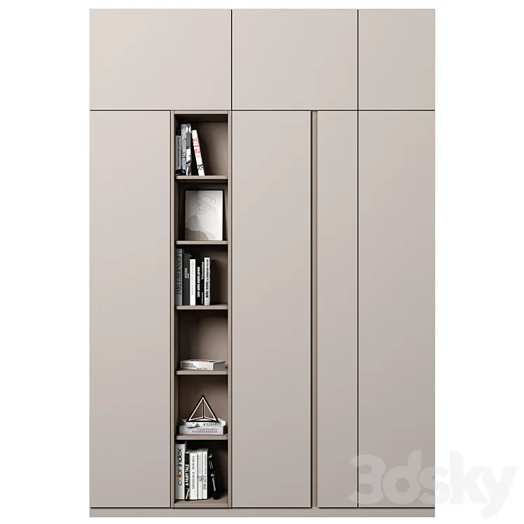 Cabinet with shelves 73 3D Model Free