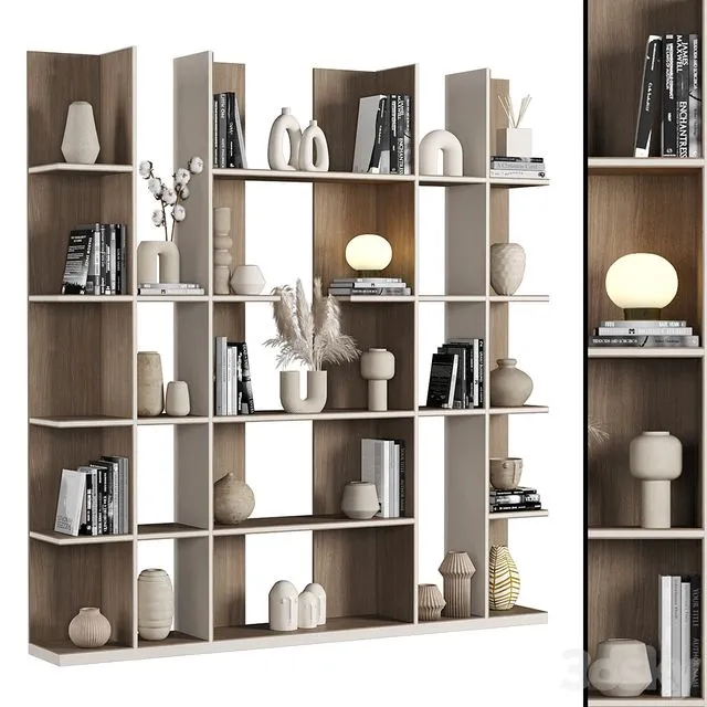 Cabinet with shelves_032 3D Model