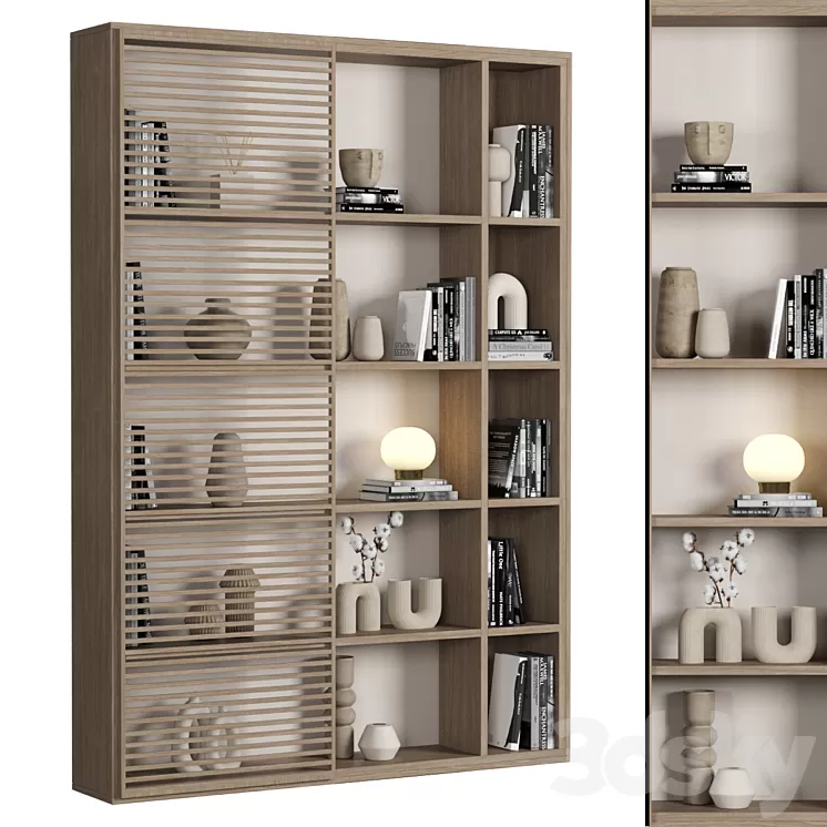 Cabinet with shelves_041 3D Model