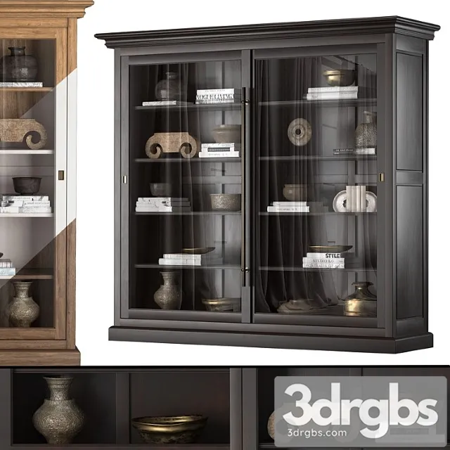 Cabinet with sliding doors 61460863 blk 3D Model Free