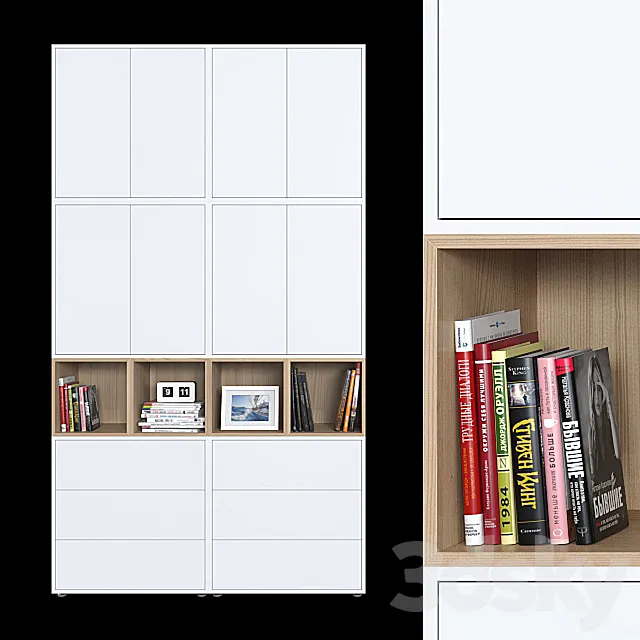 Cabinets IKEA Eket 2 (6 color options). 3D Model