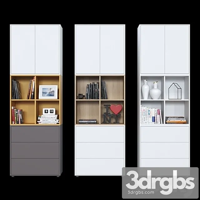 Cabinets ikea eket (6 color options). 3D Model Free