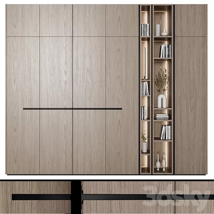 Cabinets modular in modern style 60 3D Model
