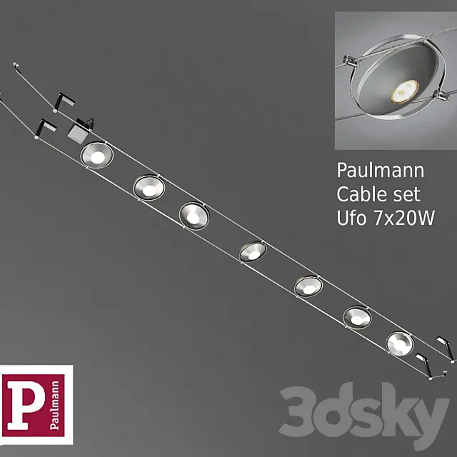 Cable set Paulmann "Ufo" 3DModel