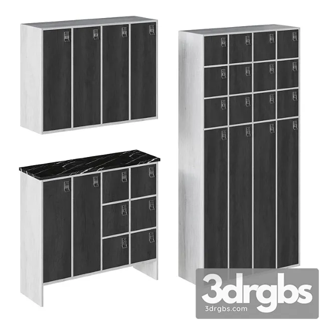 Cabs with combination locks 2 3D Model Free