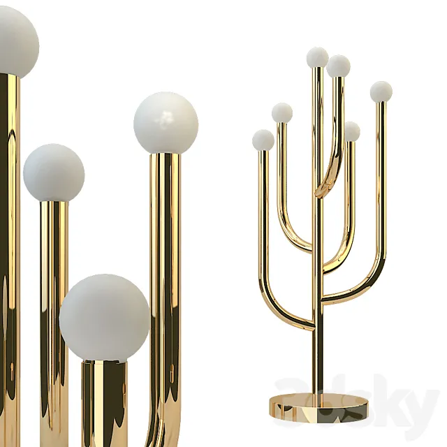 Cacti Glow Brass Table Lamp Free Download
