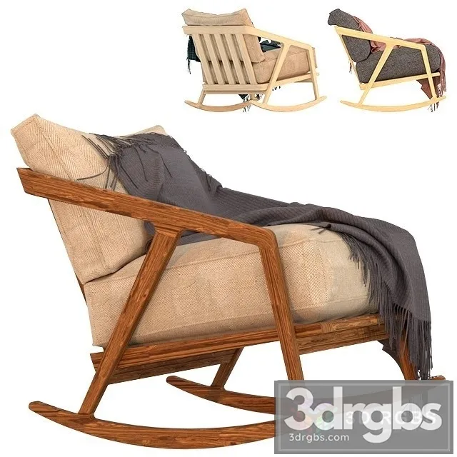 Cadeira Katakana Armchair 3D Model Download