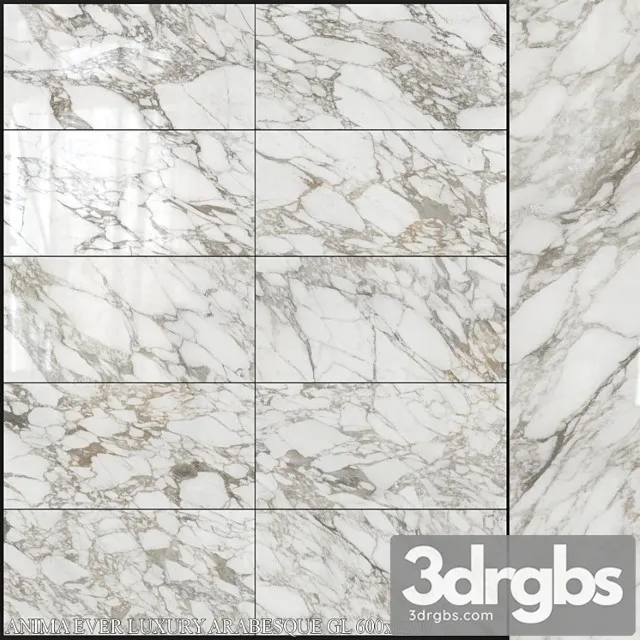 Caesar Anima Ever Luxury Arabesque Gl 600x1200 3D Model Free
