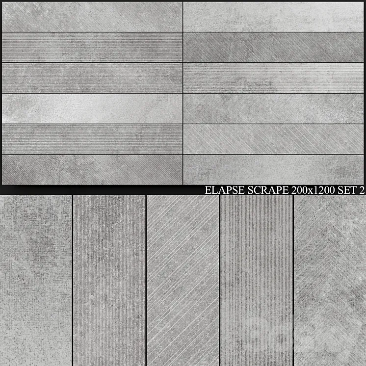 Caesar Elapse Scrape 200x1200 Set 2 3D Model Free