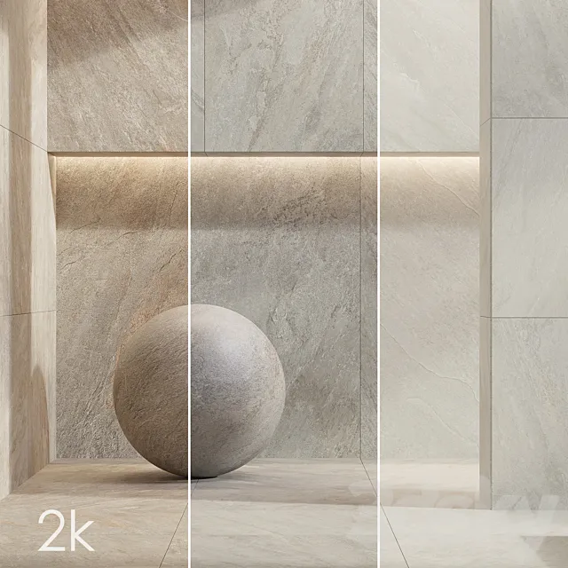 Caesar Set 31 – Quartz BUNDLE – 4 types: Brown Light Grey Dark Gray 3D Model