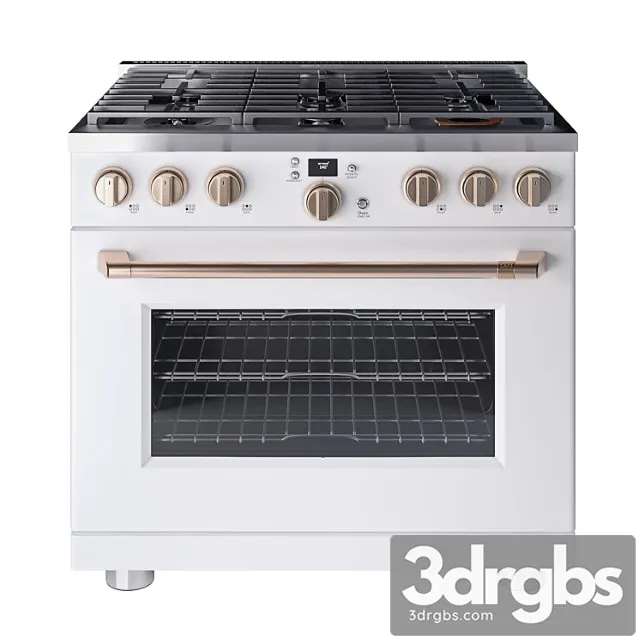 Cafe 36 Smart All Gas Commercial Style Range with 6 Burners 3D Model Free