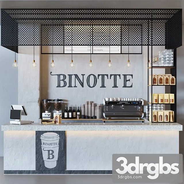 Cafe binotte 3D Model Free