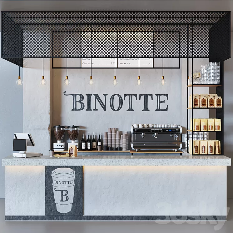 Cafe binotte 3D Model