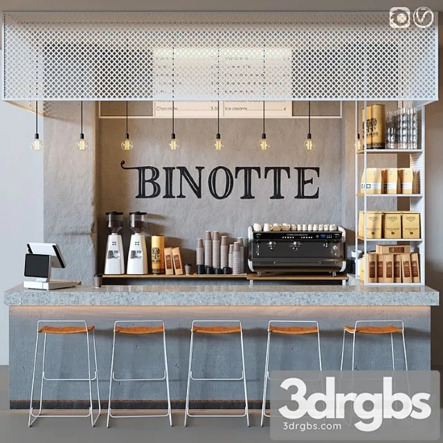 Cafe binotte v. 2 3D Model Free