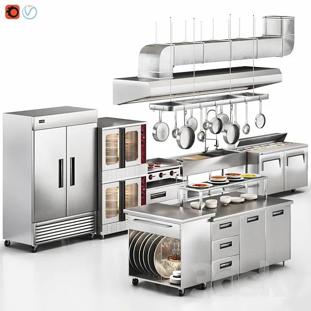 Cafe equipment 03 Free Download