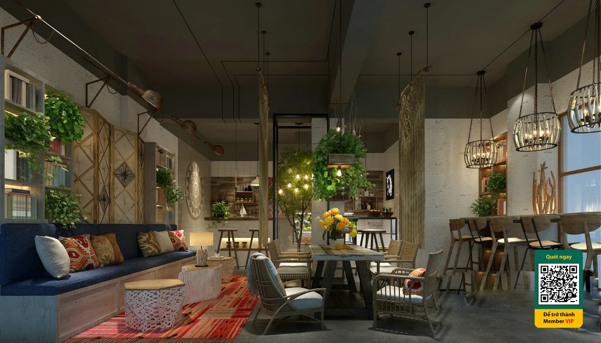 Cafe milk tea shop 3D - 002 - 3619