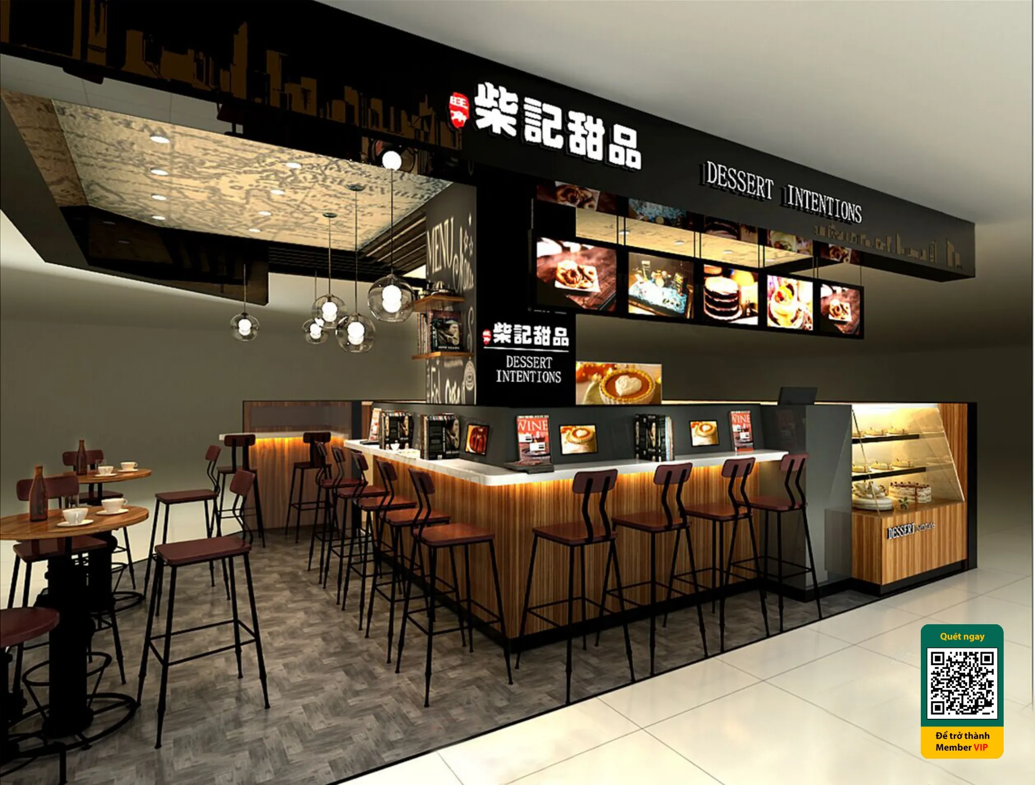 Cafe milk tea shop 3D - 006 - 3623