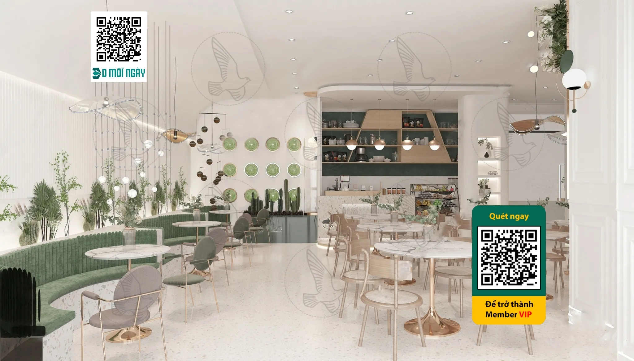 Cafe milk tea shop 3D - 012 - 3629