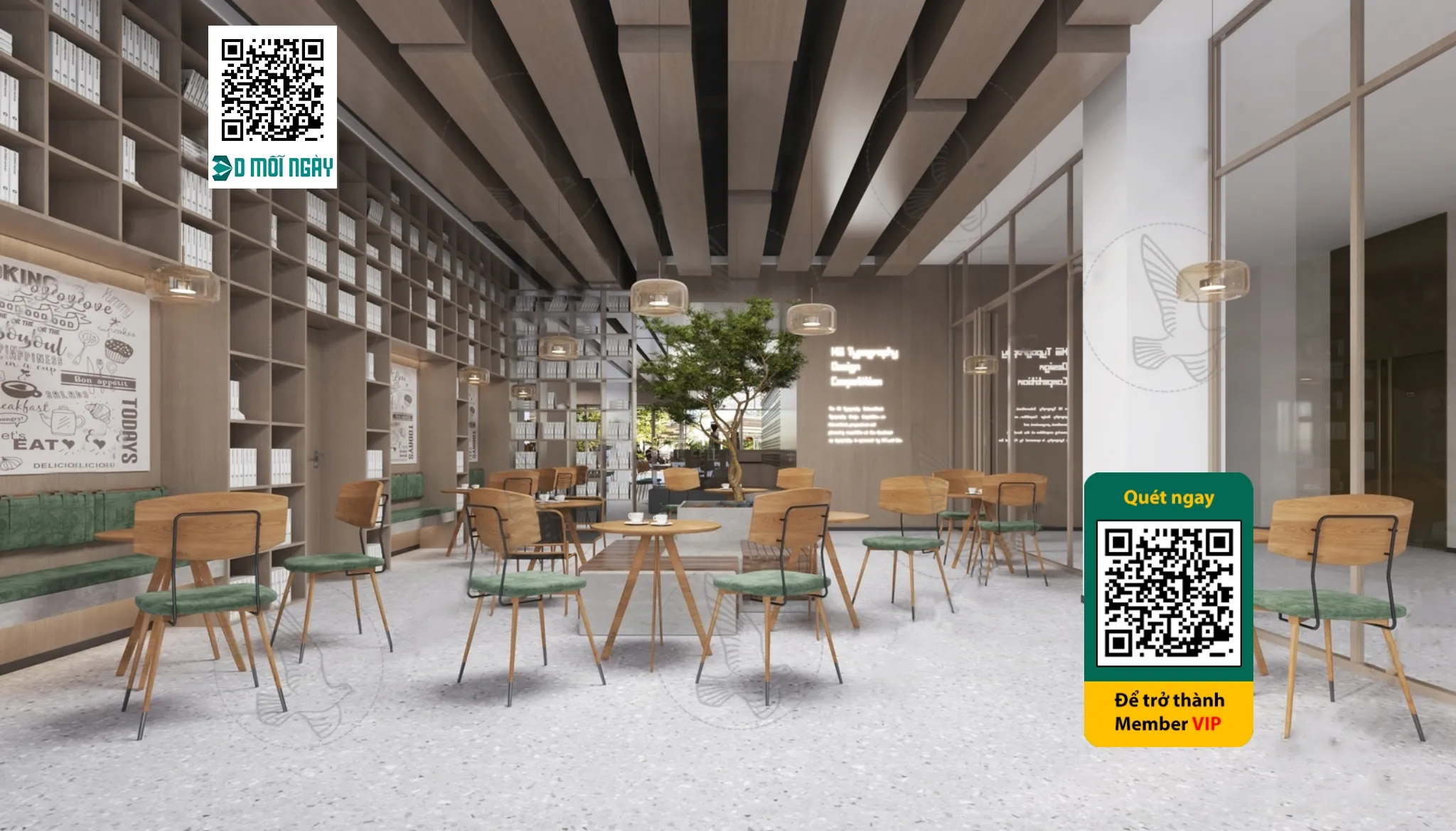 Cafe milk tea shop 3D - 013 - 3630