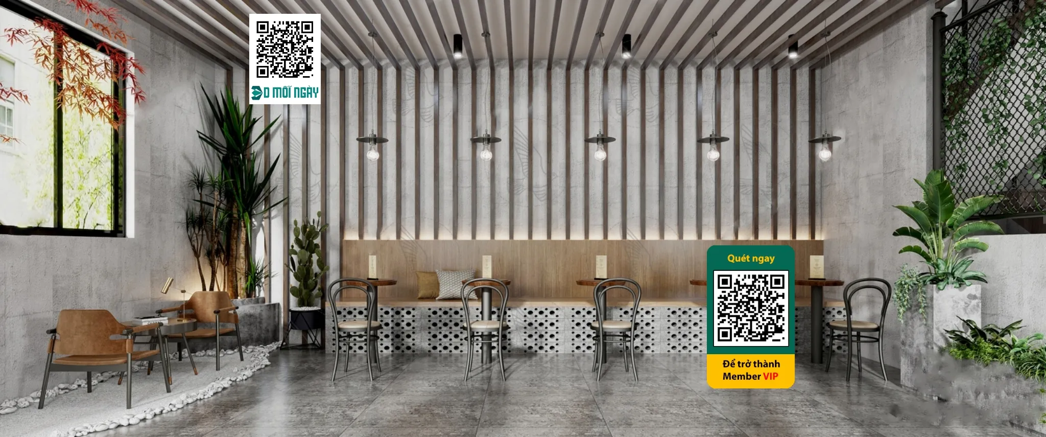 Cafe milk tea shop 3D - 016 - 3633