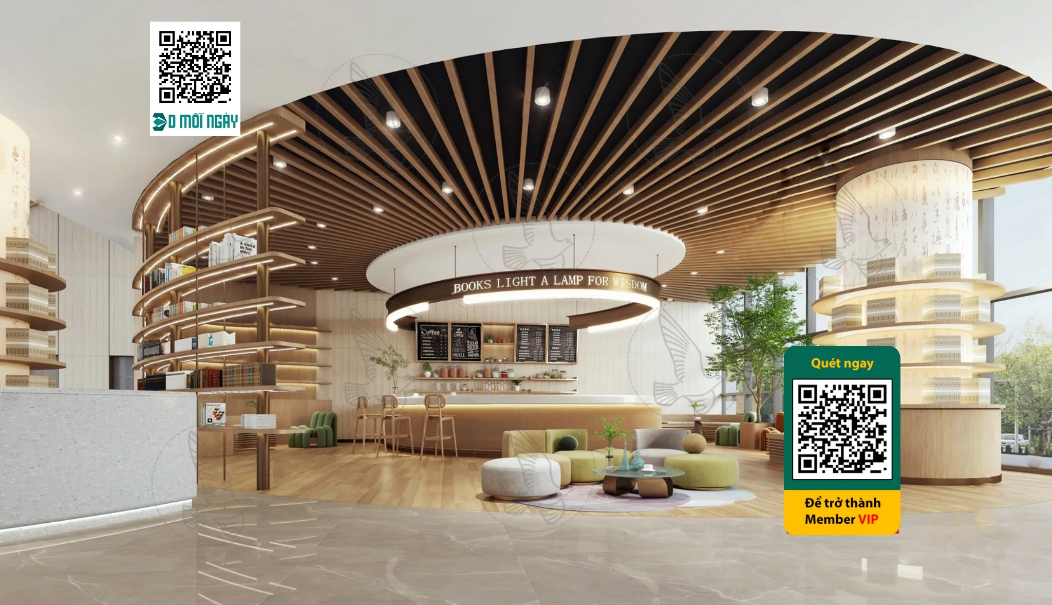 Cafe milk tea shop 3D - 018 - 3635