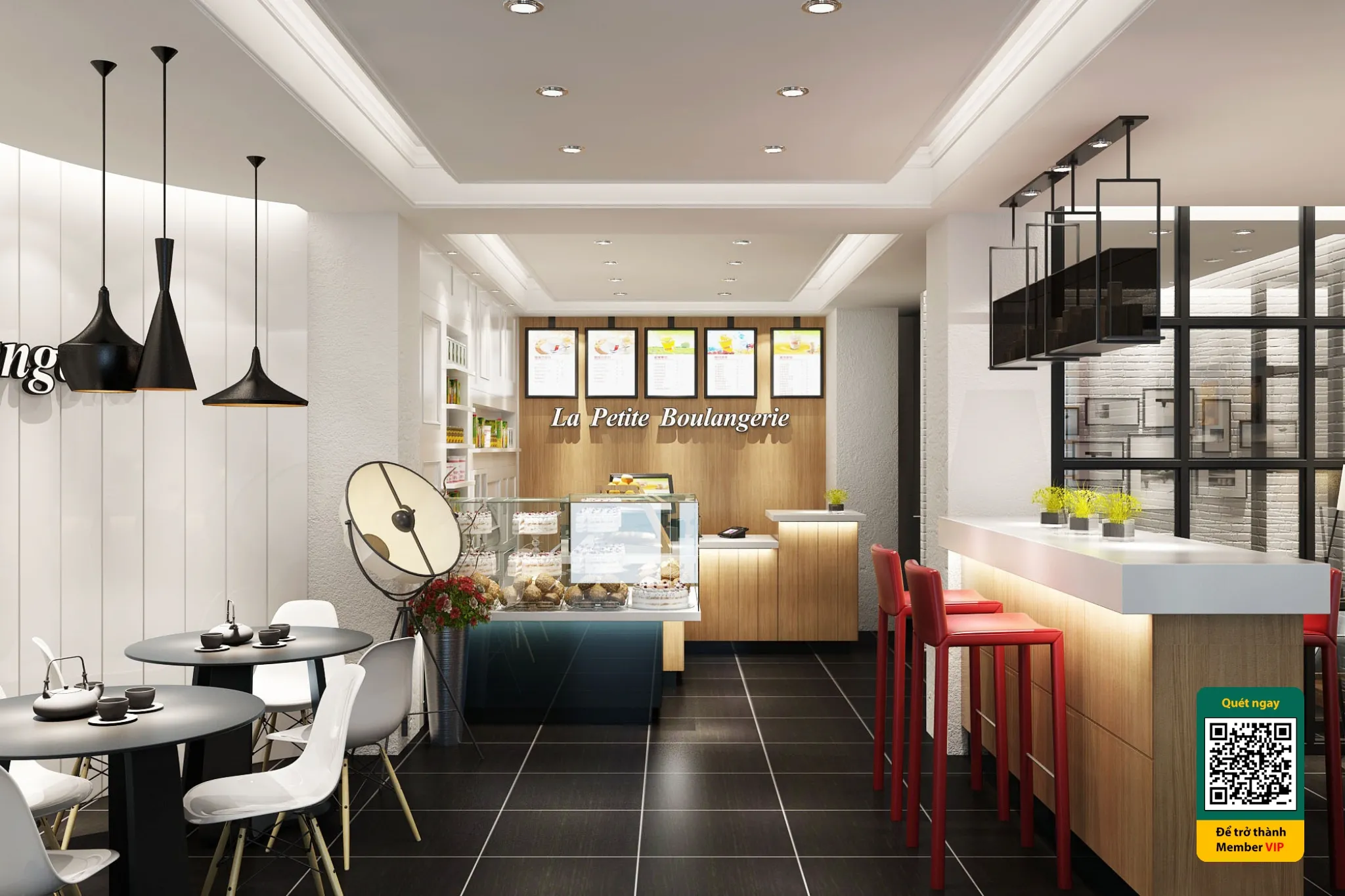 Cafe milk tea shop 3D - 020 - 3637